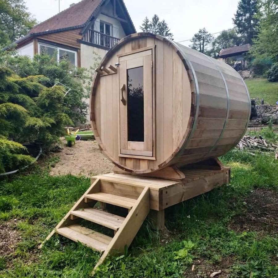 Chalet Chaleureux A Louatre Avec Piscine Partagee Exterior foto